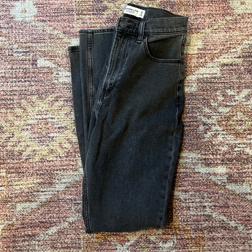 Abercrombie Curve Love Slim Straight Ultra High Rise Jeans